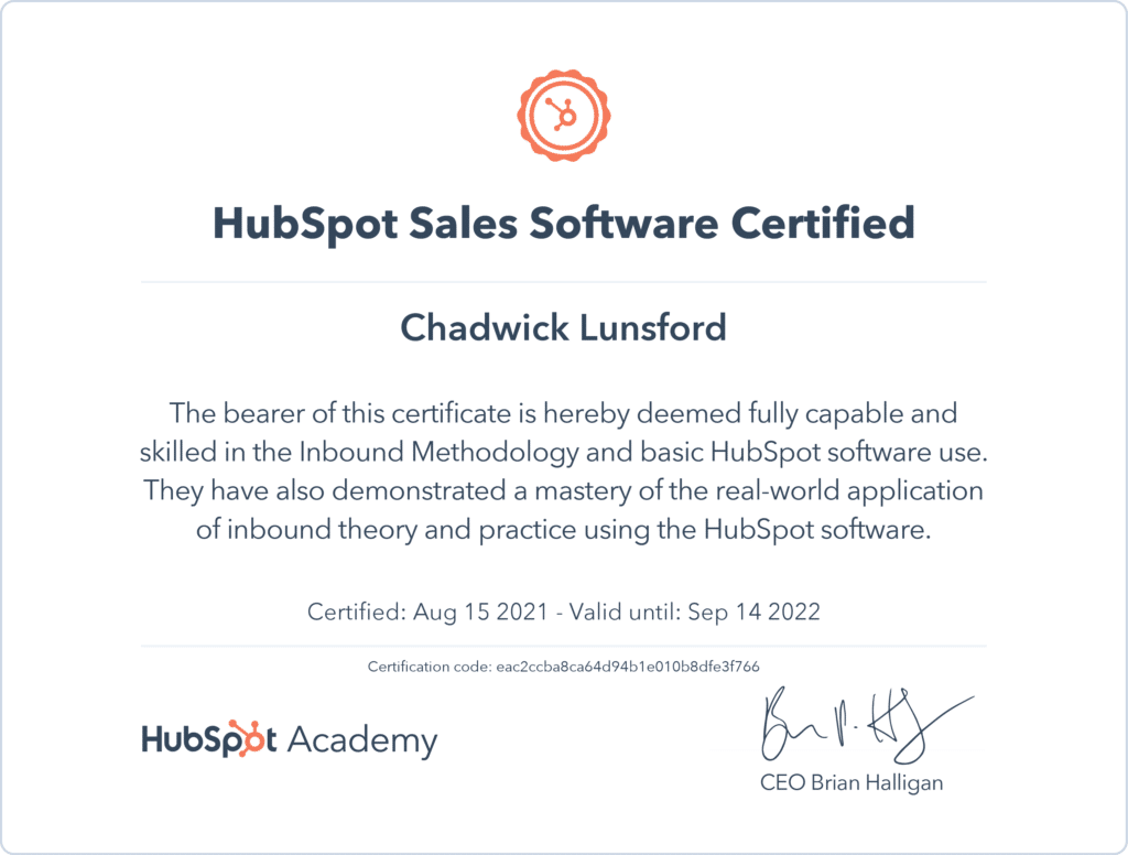HubSpot_Sales_Software_Certification